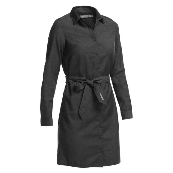 Icebreaker Merino Wool Destiny Dress Size S * Missing Belt - Picture 2 of 13